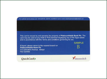 PVC Inkjet Contact Magnetic Stripe Card โหมดการส่งข้อมูลแบบขนาน