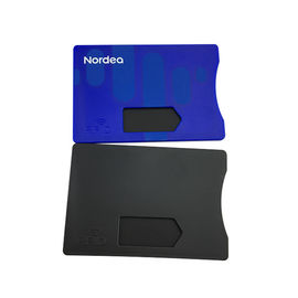 การป้องกันที่ปลอดภัย RFID การปิดกั้นบัตรแขนปั๊มร้อนสีทองสีเงิน