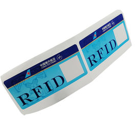 ที่กำหนดเอง RFID 860 ~ 960 เมกะเฮิร์ตซ์ 475 * 54 มิลลิเมตรฉลากกระเป๋าสติกเกอร์สัมภาระสำหรับการจัดการการติดตาม