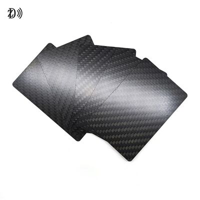 Custom 3K Carbon Fiber Business Card LOGO Real Carbon Fiber RFID NFC Card Mini Tag 13.56MHz Frequency for Hotels Payments