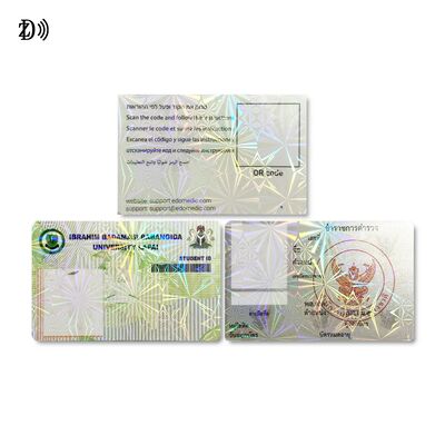 นามบัตรธุรกิจพิมพ์ลาย UV นูน พร้อม NFC NTAG213 NTAG215 NTAG216