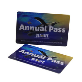 HF 13.56mhz สีเต็มพลาสติก RFID Smart Card มาตรฐาน ISO14443A
