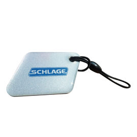 LF กันน้ํา T5577 RFID Epoxy Tag ปุ่มกุญแจที่กําหนดเอง สามารถเขียนใหม่ได้ 125 KHz