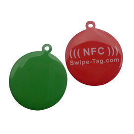 HF NFC NFC213 RFID แท็กดิสก์ รหัส QR และ URL รหัส RFID Pet Tag