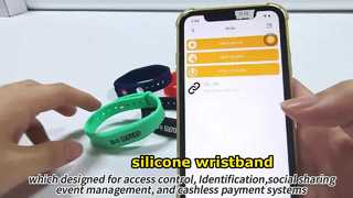 สายรัดข้อมือซิลิโคน RFID